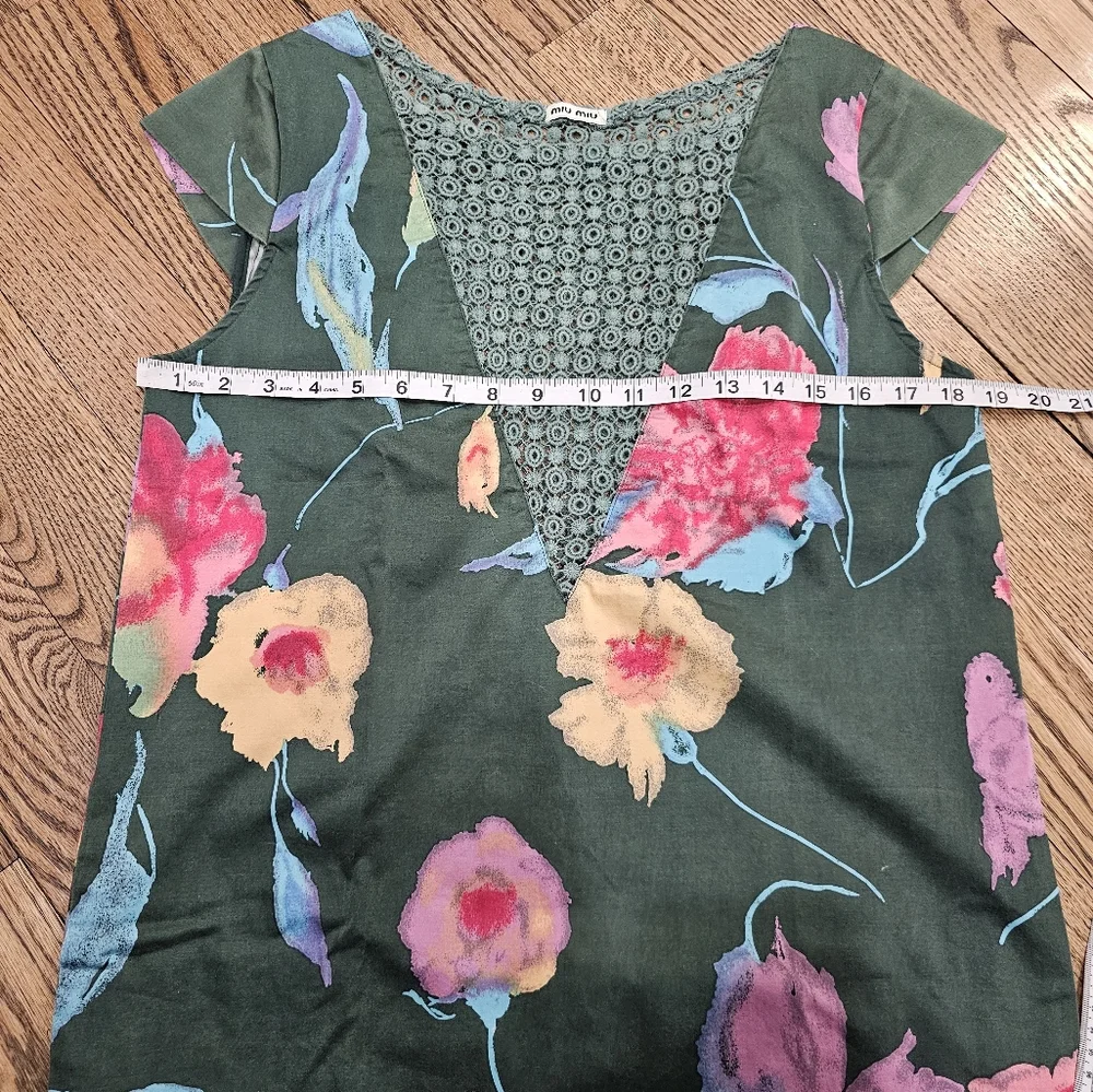 Floral MIU MIU Print Dress - Picture 10 of 11